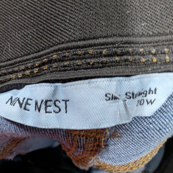 Nine West Plus Size High Rise Slim Straight Sz 20W - Picture 6 of 7